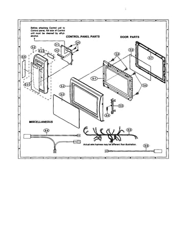 Control panel/door/miscellaneous