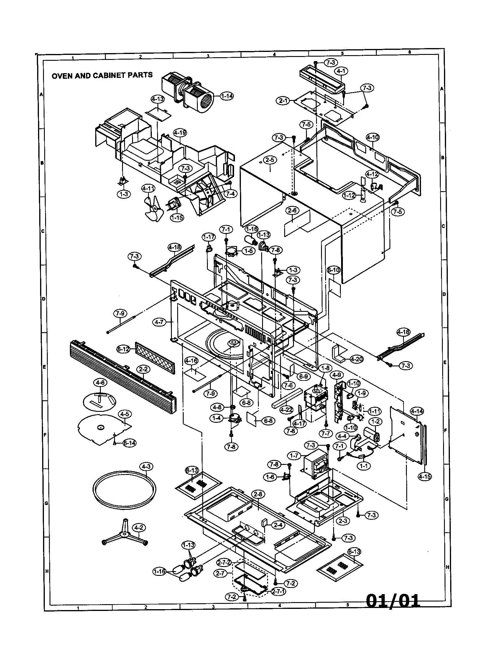 Oven and cabinet