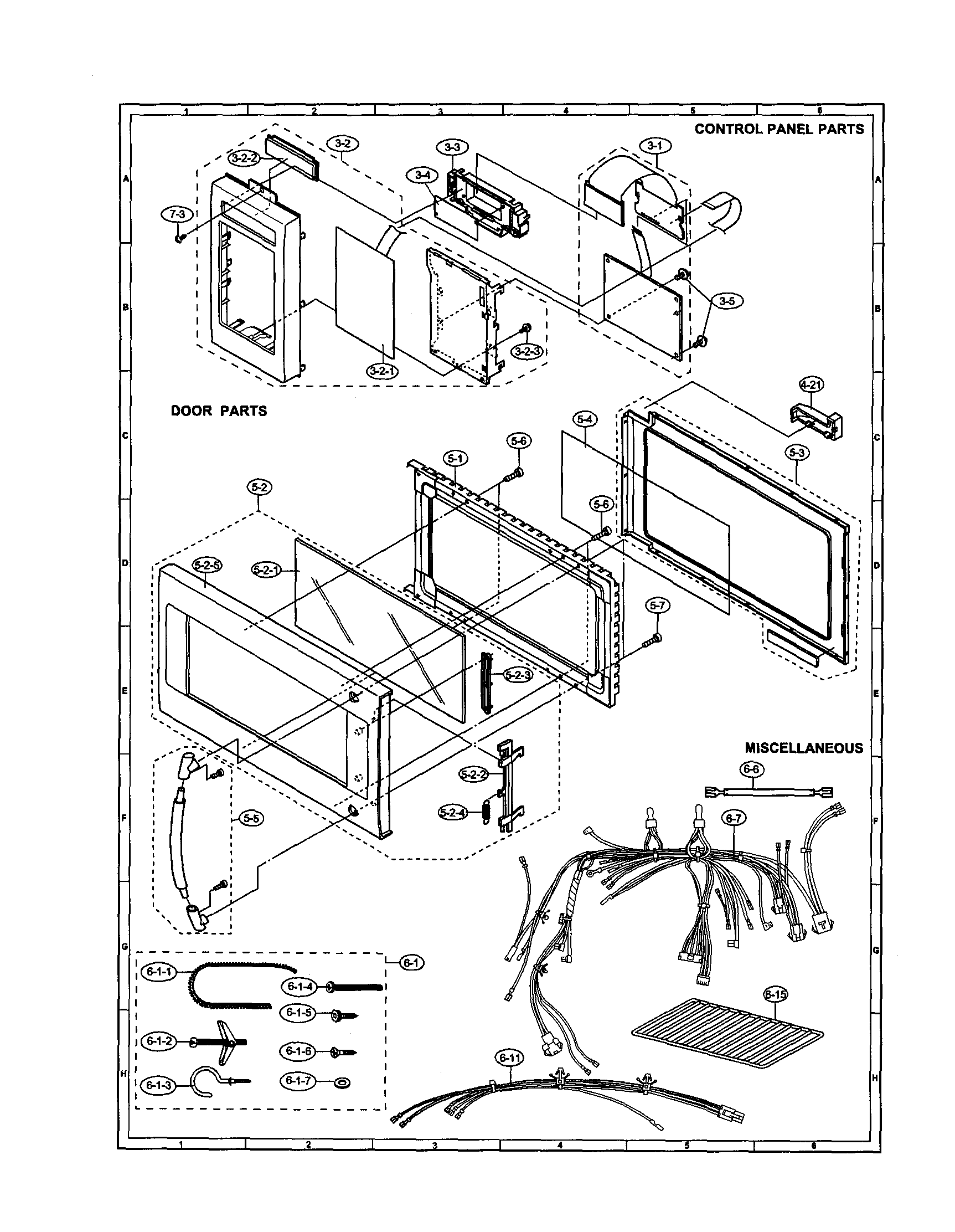 Control panel/door/miscellaneous
