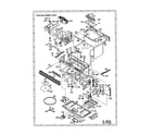 Sharp R-1490 oven and cabinet diagram