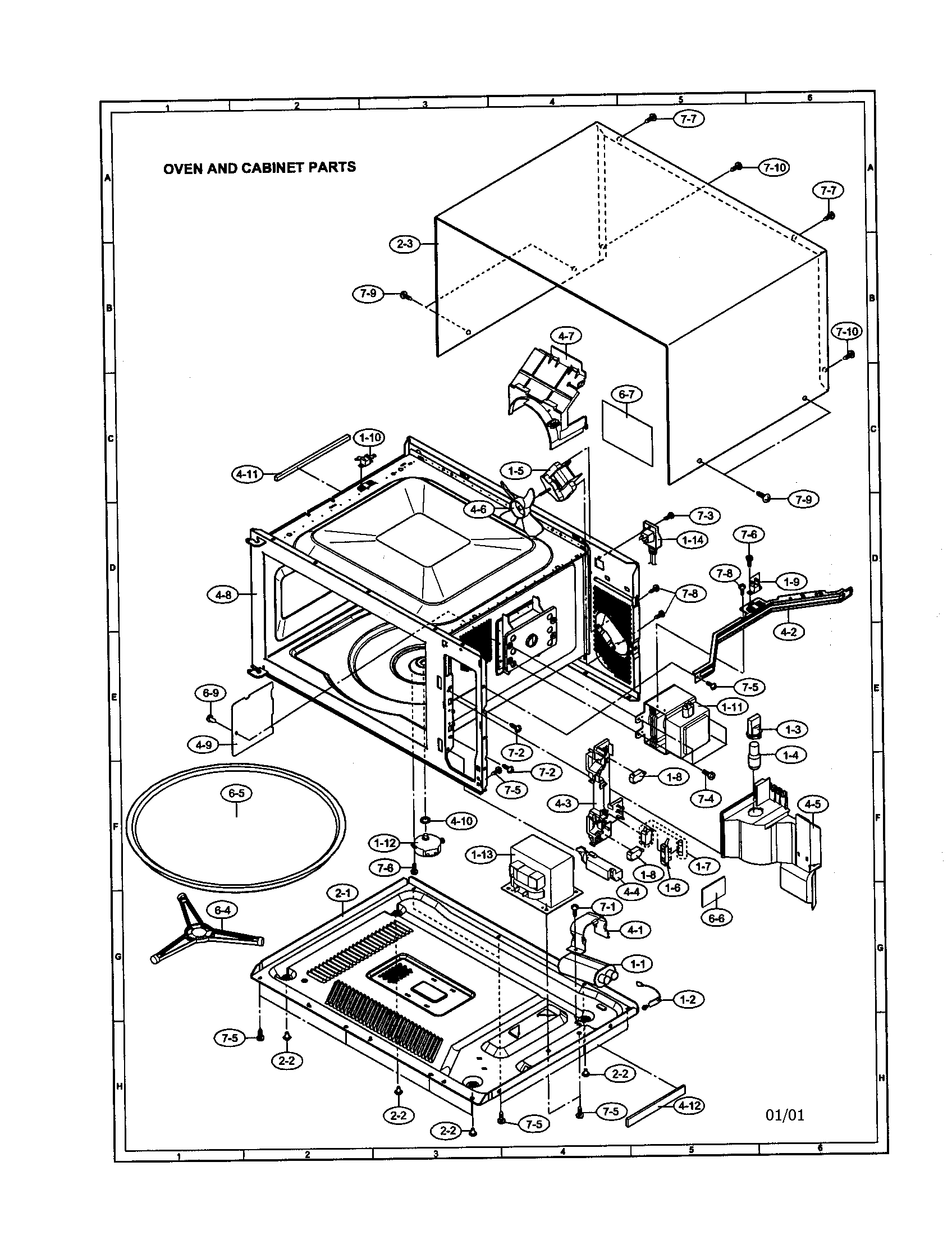 Oven and cabinet
