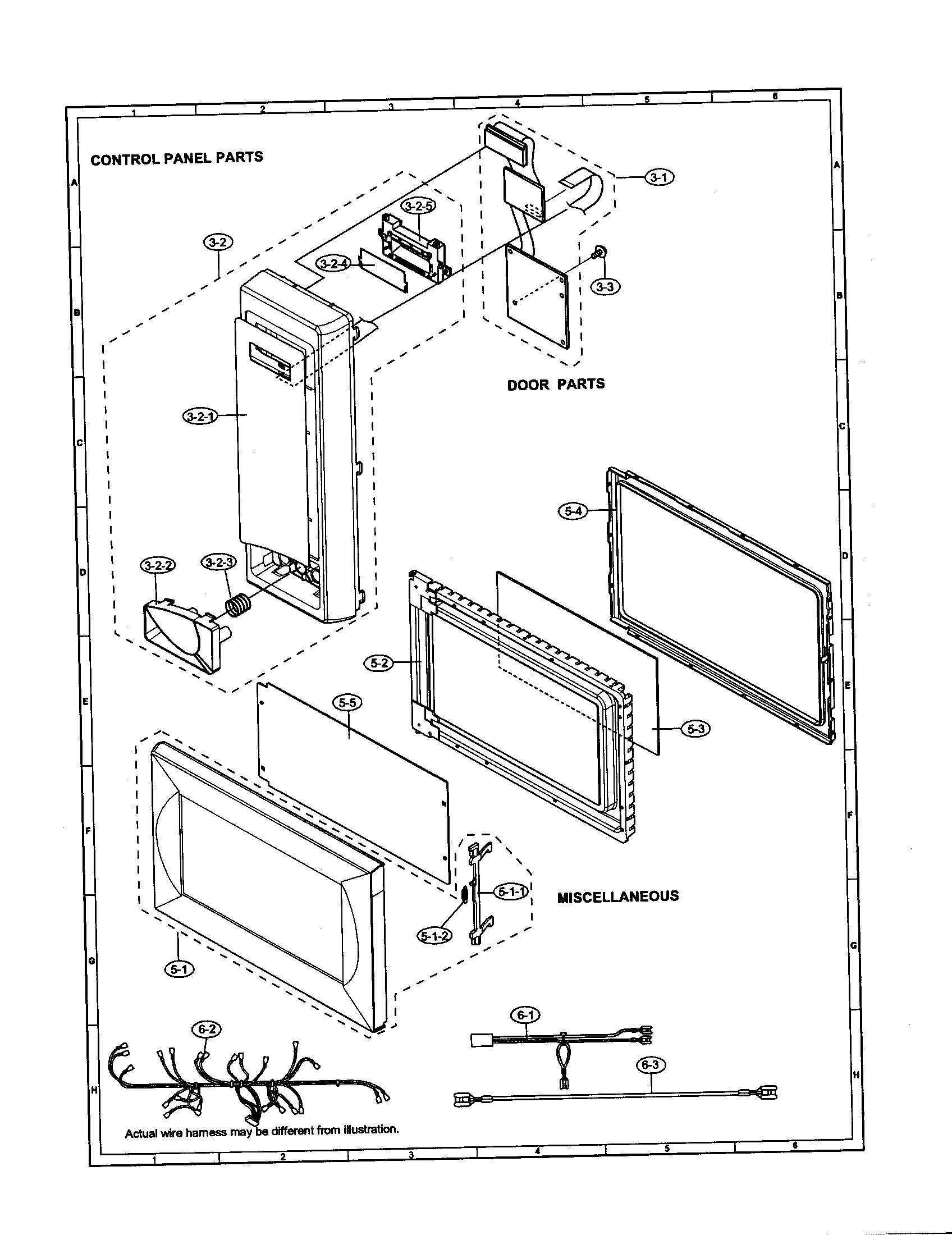Control panel/door/miscellaneous