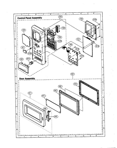 Control panel/door