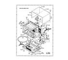Sharp R-540DW oven and cabinet diagram