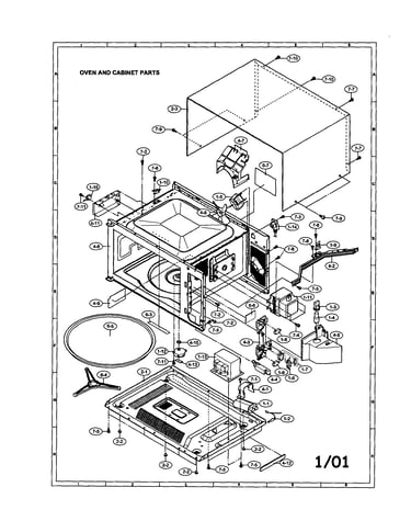 Oven and cabinet