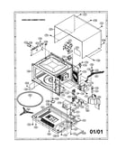 Oven and cabinet