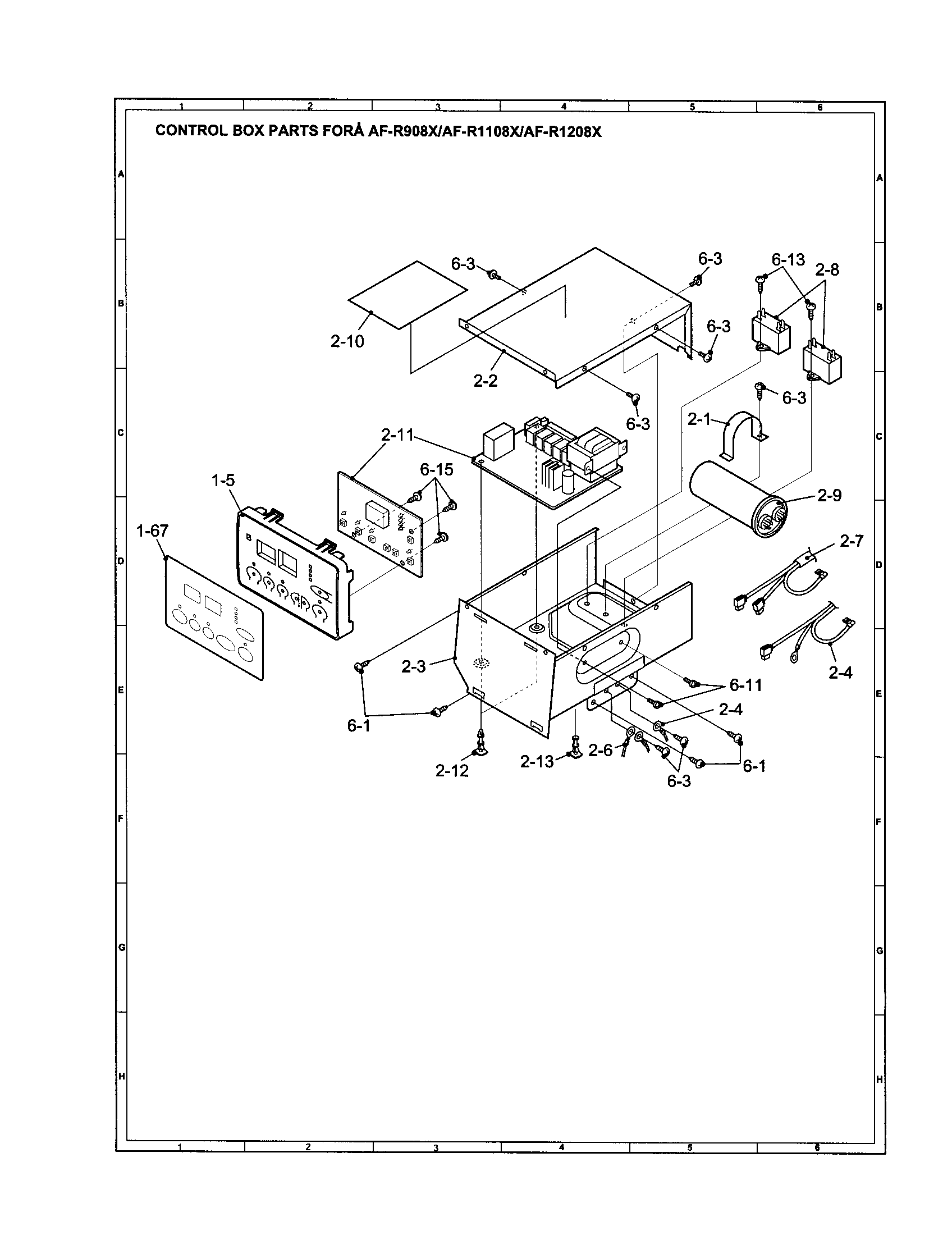 Control box (af-r908x/r1108x/r1208x)