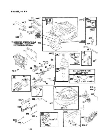 Engine, 5.0 hp