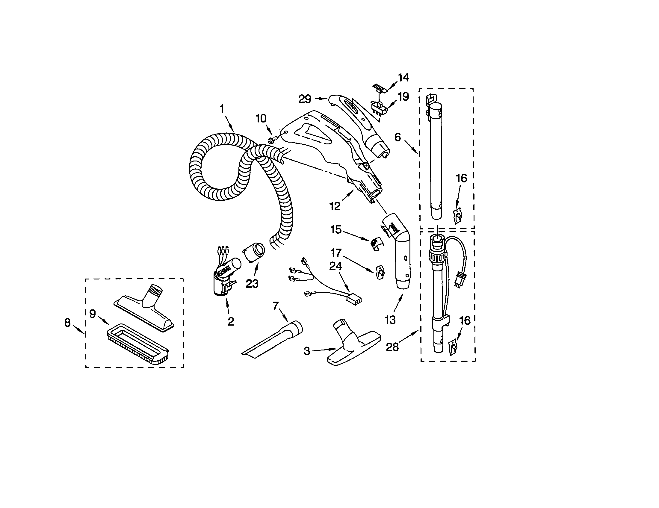 Hose and attachments