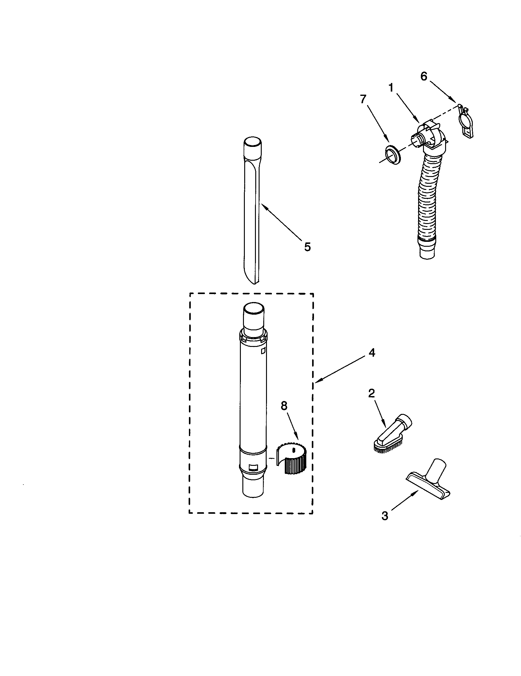 HOSE AND ATTACHMENTS