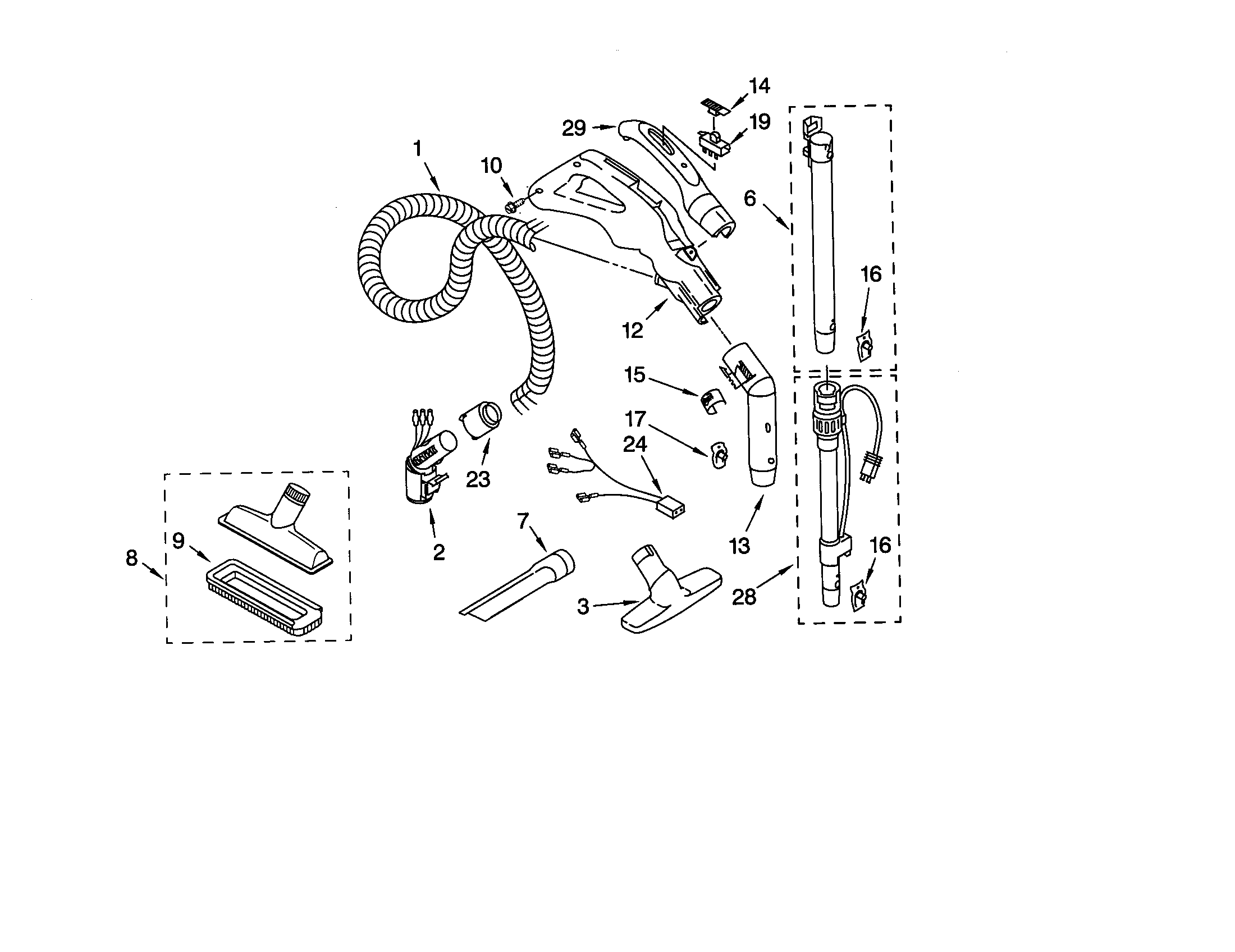 Hose and attachments