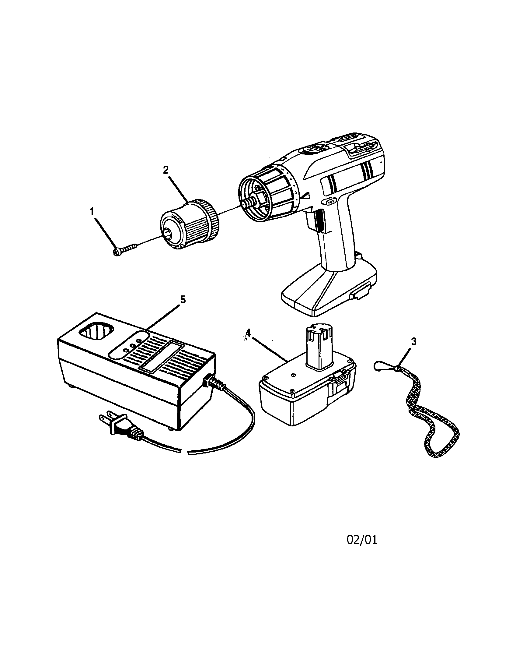 3/8", 16.8 volt cordless drill