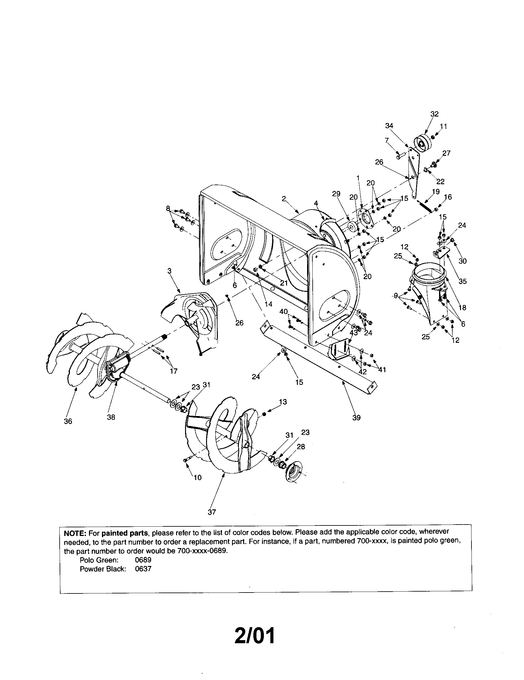 Auger housing