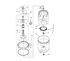 Kenmore 11020842991 agitator, basket and tub diagram