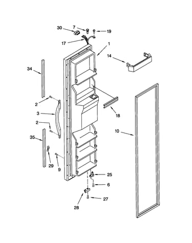 Freezer door
