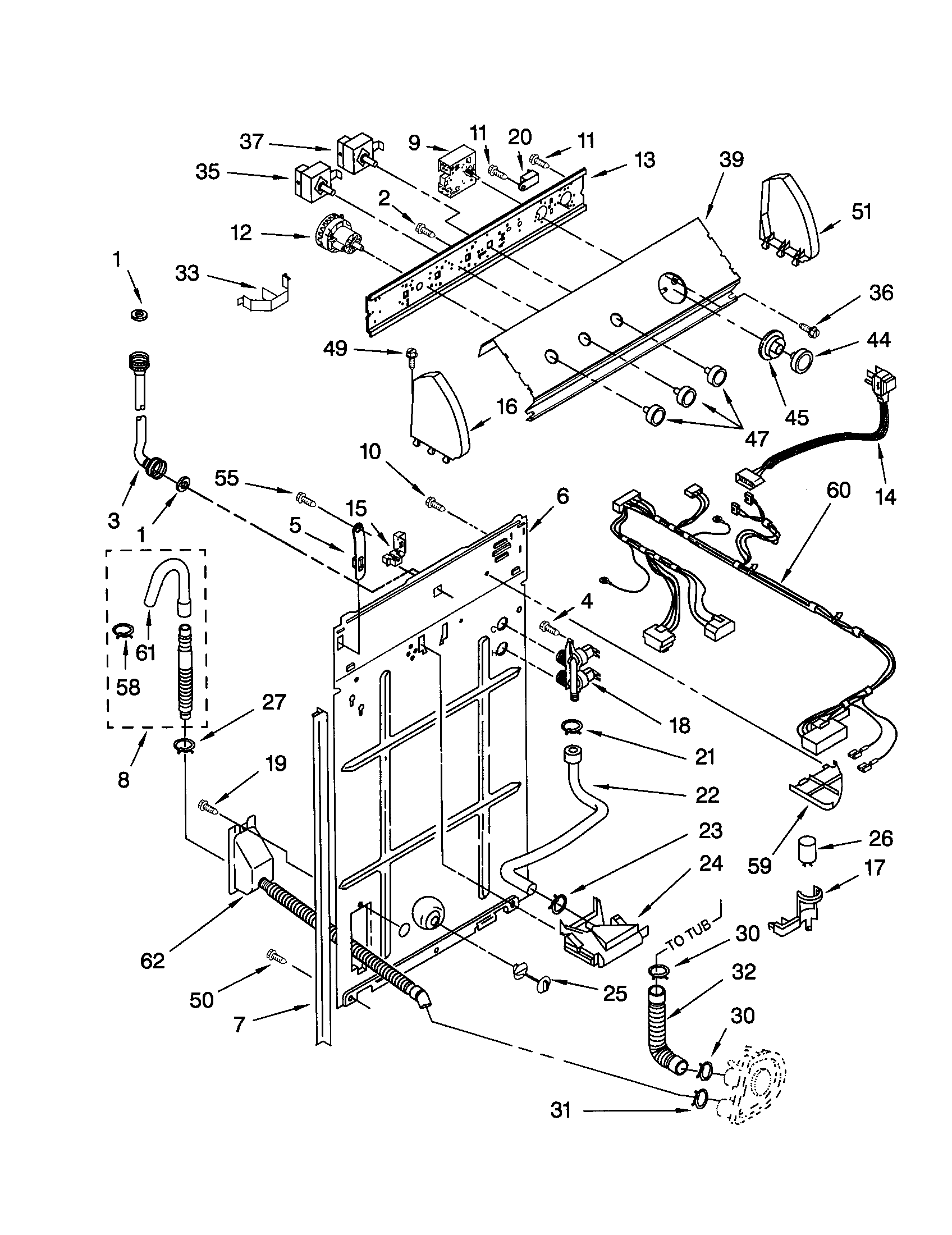Controls and rear panel