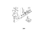 Poulan PR55HY21CA gearcase assembly 175258 diagram