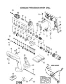 Cordless percussion-driver drill