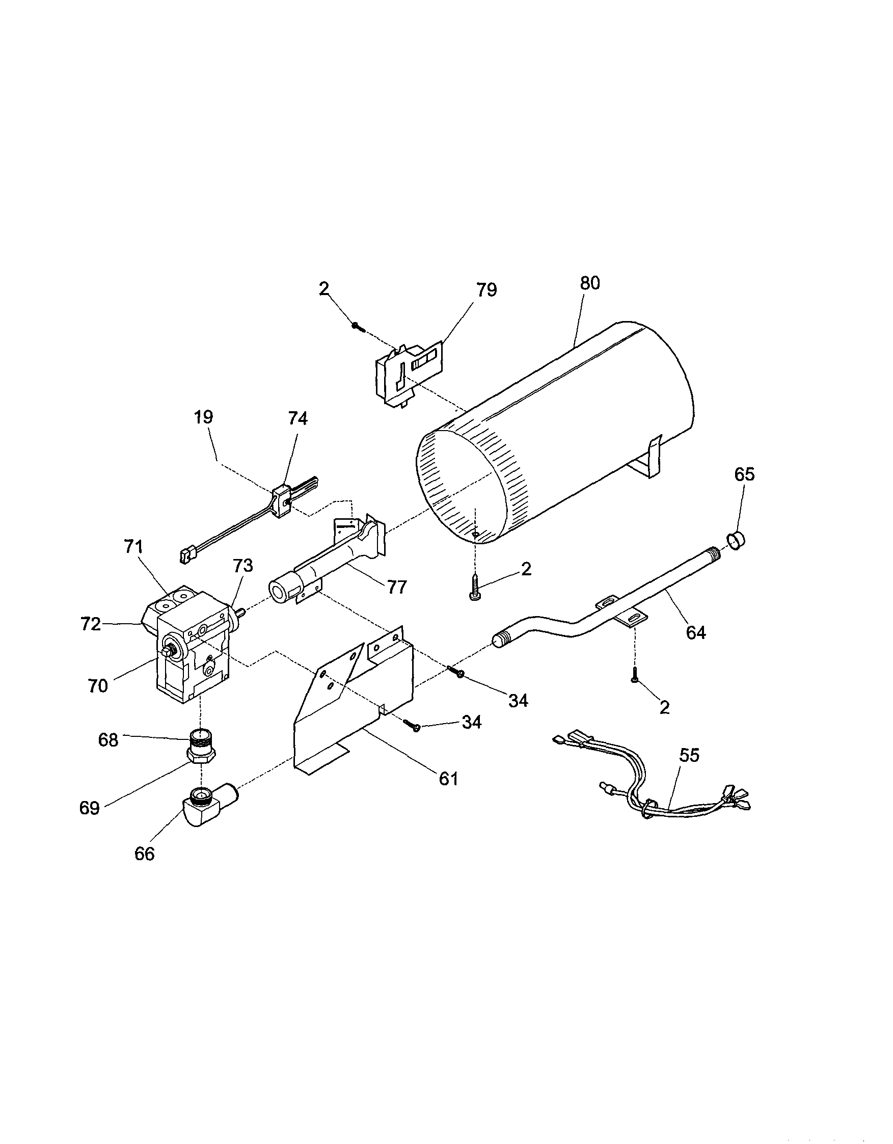 Burner tube/sensor
