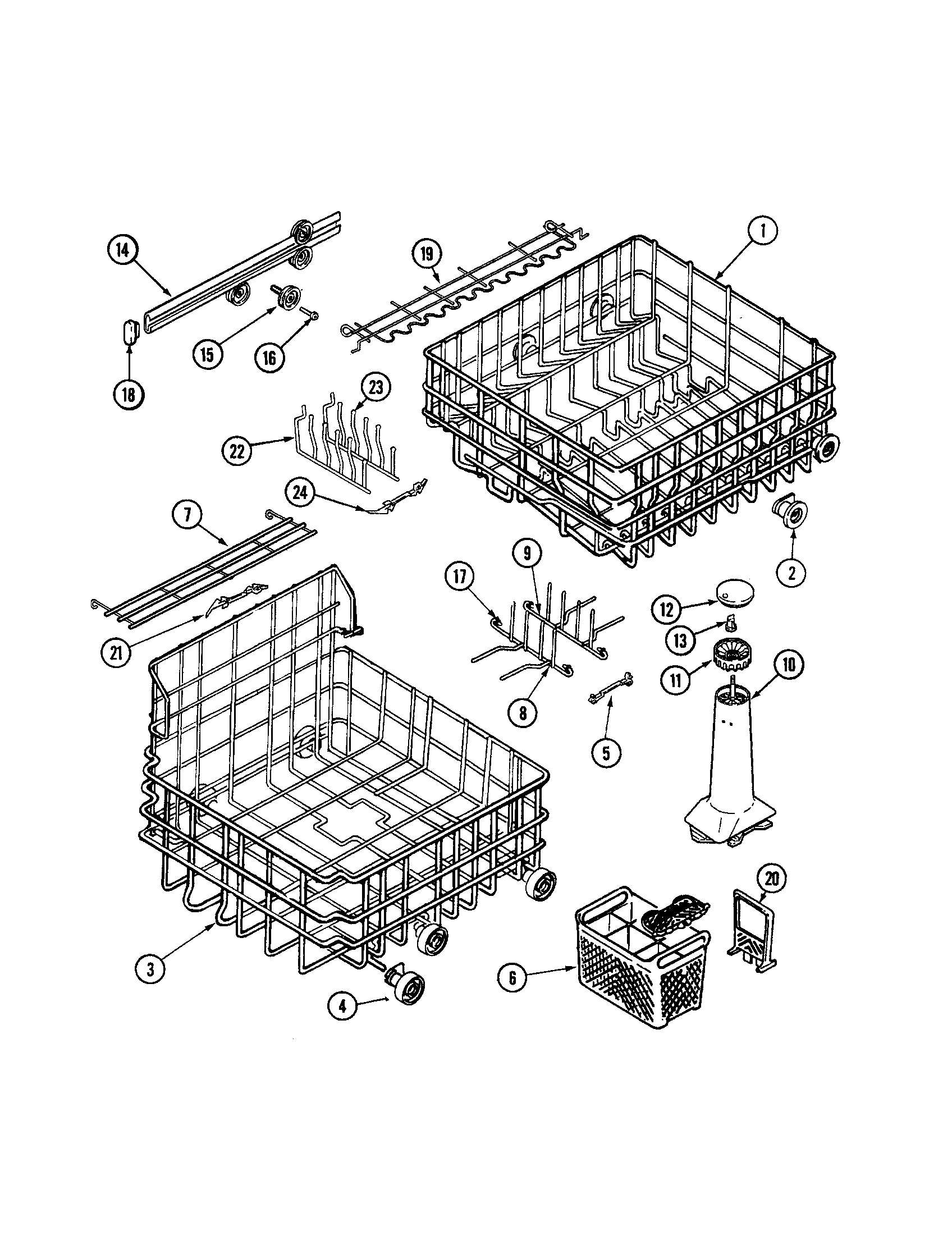 Track and rack assembly