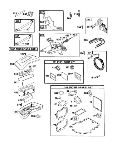 Air and fuel intake