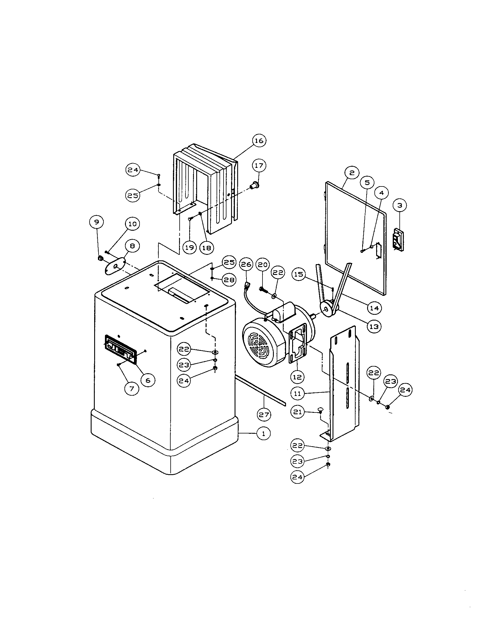 Jwbs-14cs - stand assembly