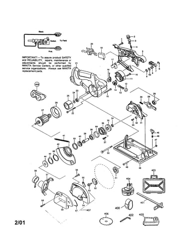 6-1/2"(165mm) cordless circular saw