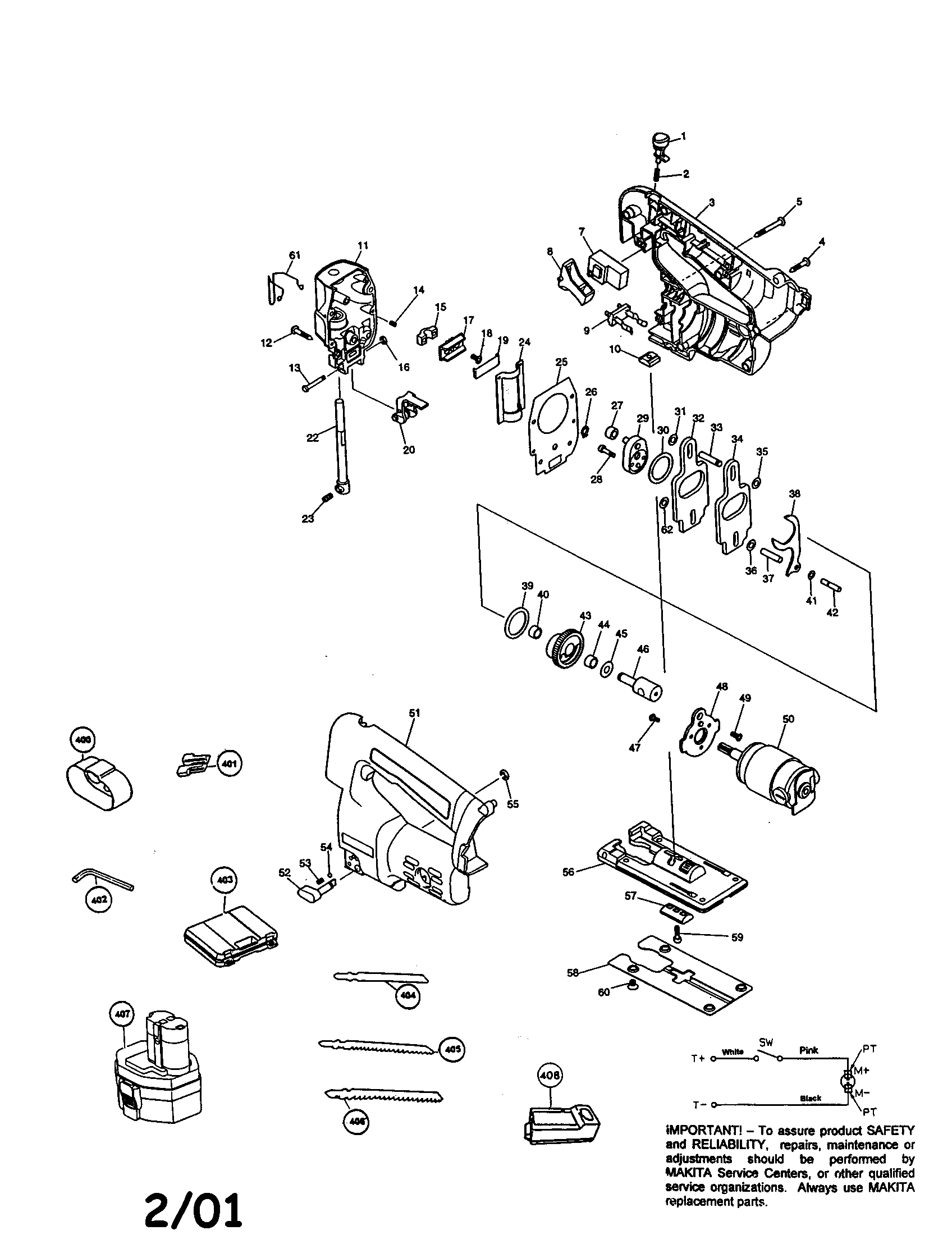 Cordless jig saw