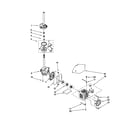 Kenmore 11022974100 brake/clutch/gearcase/motor/pump diagram
