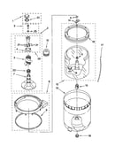 Agitator, basket and tub