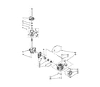 Kenmore 11022802100 brake/clutch/gearcase/motor/pump diagram