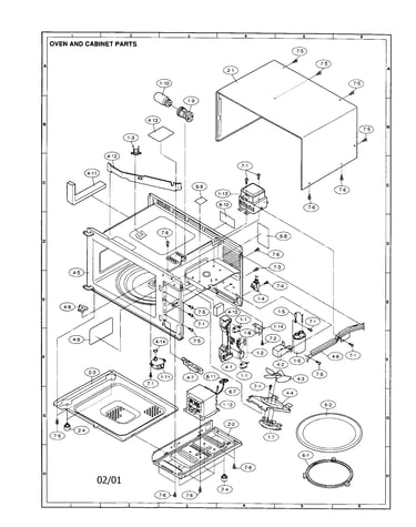 Oven and cabinet
