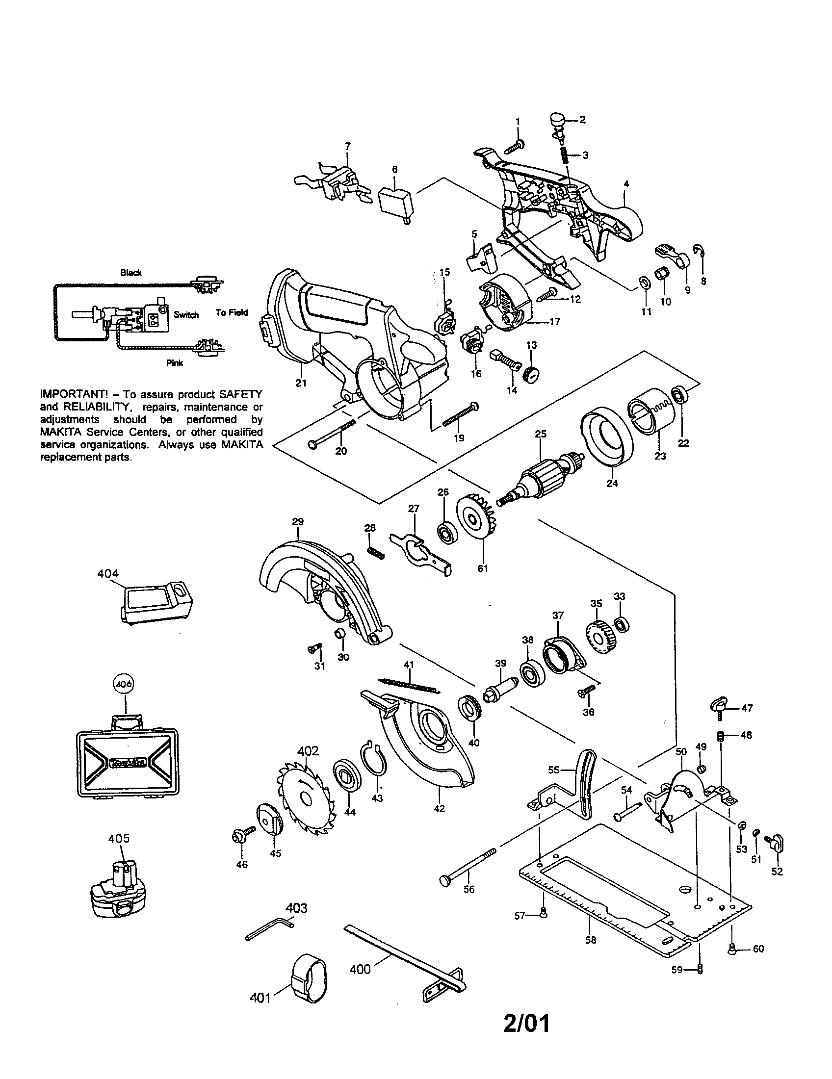 6 1/2"(165MM) CORDLESS CIRCULAR SAW