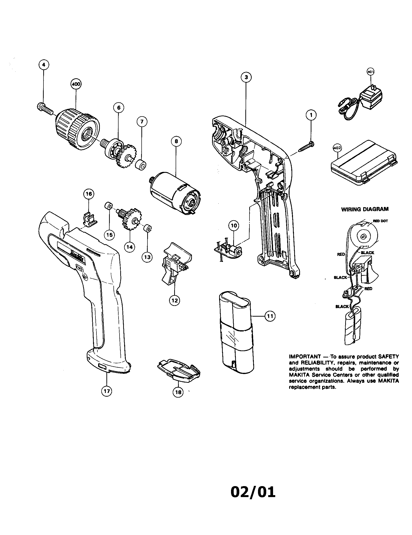 3/8" cordless drill