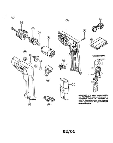 3/8" cordless drill