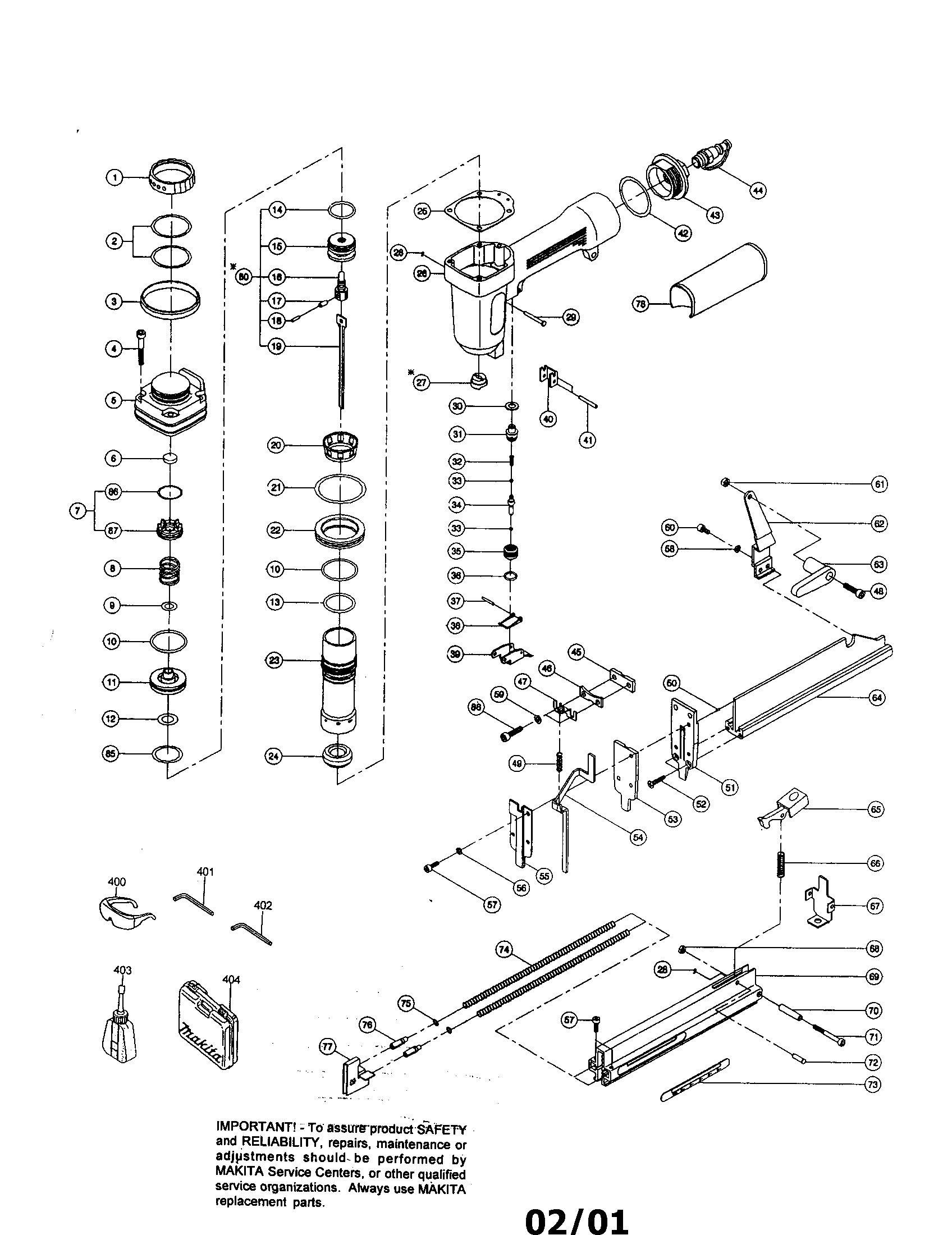 1/4" NARROW CROWN STAPLER