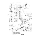 Makita AT638 1/4" narrow crown stapler diagram