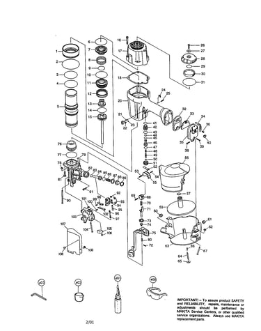 Coil nailer