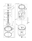 Agitator, basket and tub