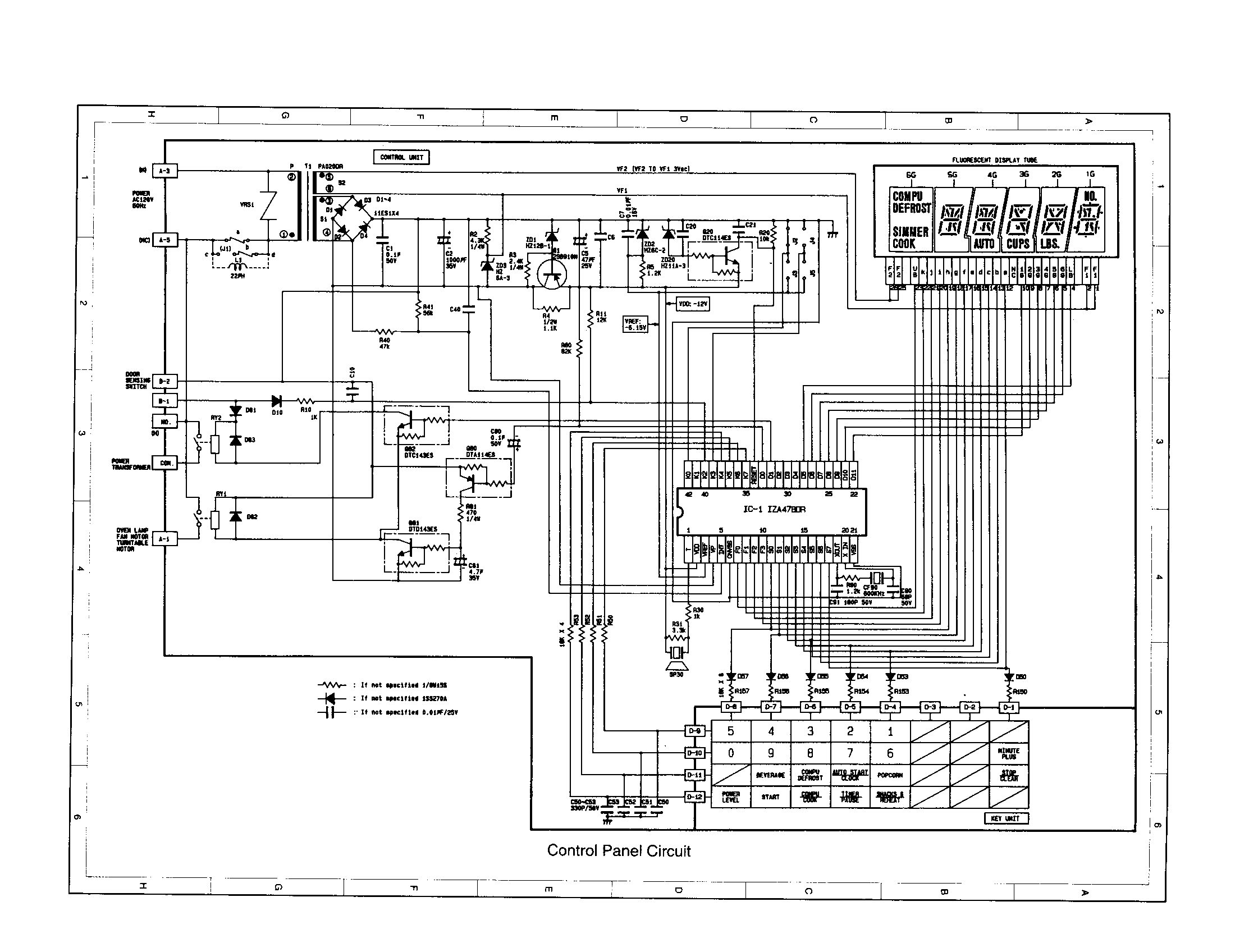Control panel circuit