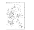 Sharp R-2F55 oven and cabinet diagram