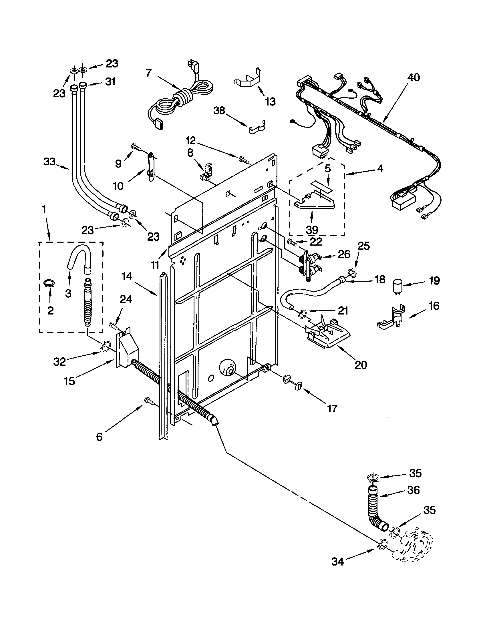 Rear panel