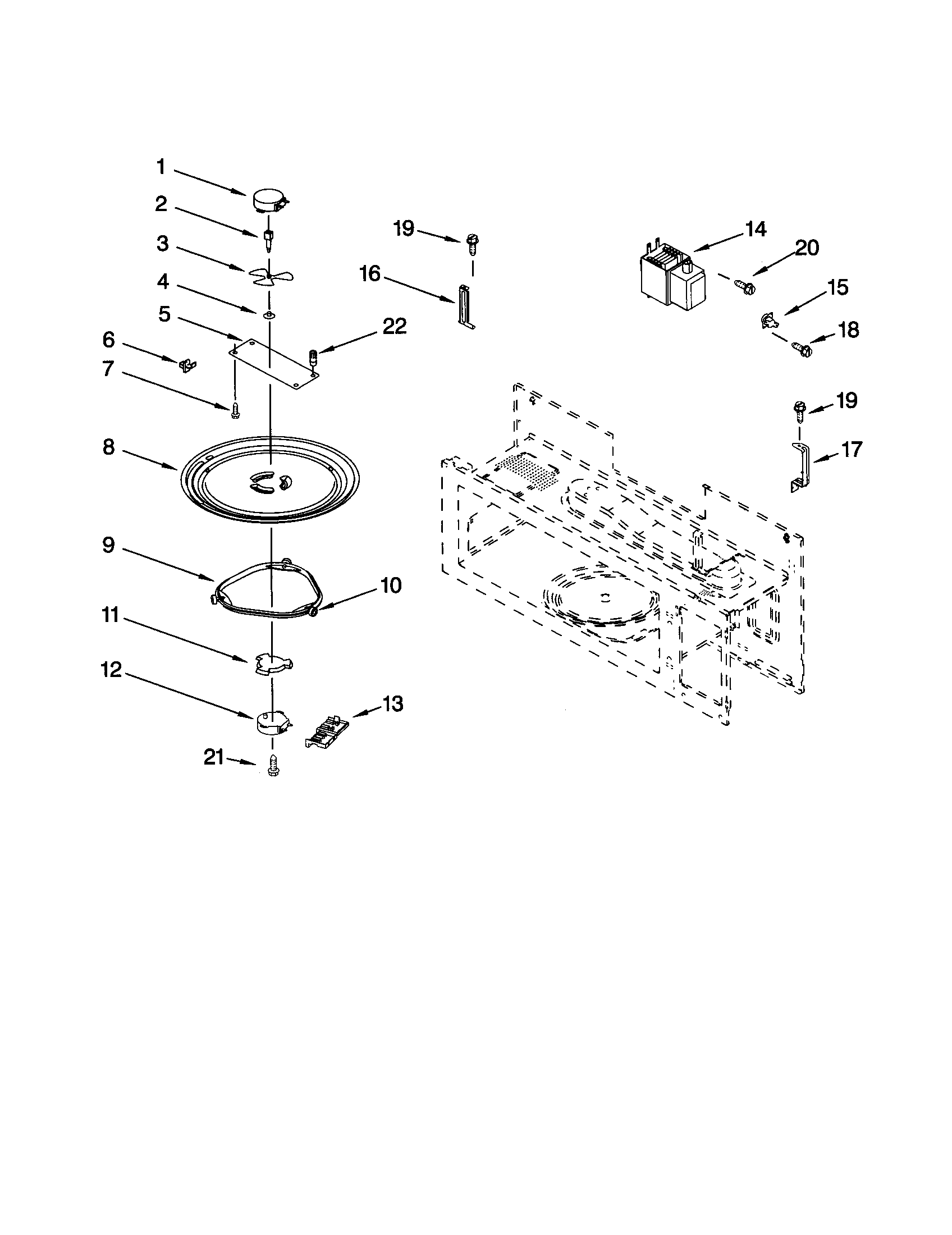 Magnetron and turntable