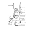 Eureka 4380AT-5 motor cover diagram