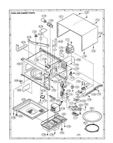 Oven and cabinet