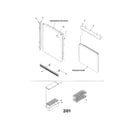 Kenmore 59671812100 door handles/accessories diagram