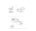 Kenmore 59661802100 refrig. feature, shelf and deli diagram