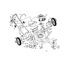 Poulan PR55HY21CA rotary lawn mower diagram