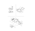 Kenmore 59661879101 refrig. feature, shelf and deli diagram