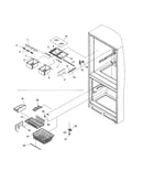 Crisper and freezer feature